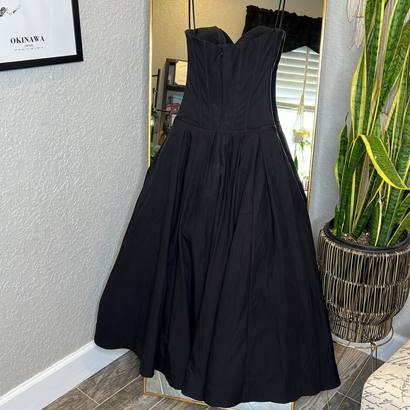 House of CB 'Lady' Black Strapless Midi Dress NWOT - Picture 12 of 17